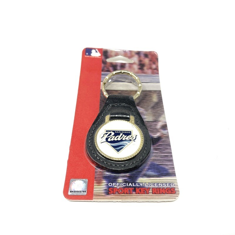 San Diego Padres Leather Keychain & Key Ring