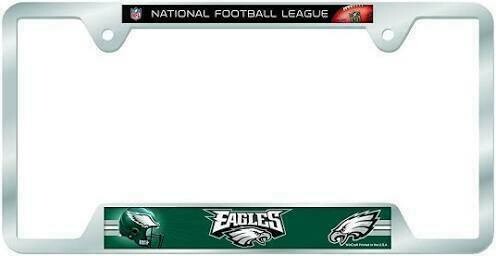 Philadelphia Eagles Chrome Metal License Plate Frame