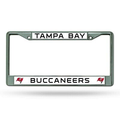 Tampa Bay Buccaneers Chrome Metal License Plate Frame Tampa Bay Buccaneers Chrome Metal License Plate Frame