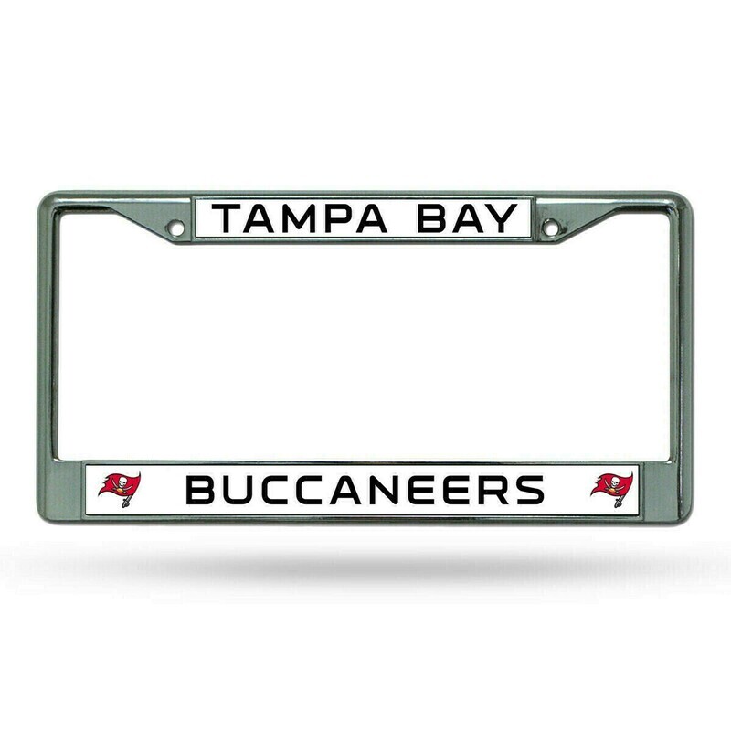 Tampa Bay Buccaneers Chrome Metal License Plate Frame