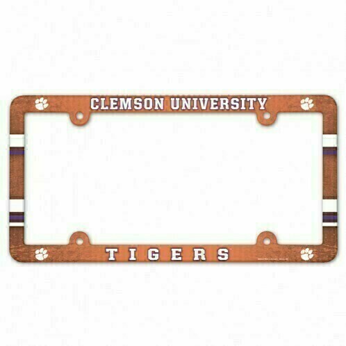 Clemson Tigers Plastic License Plate Frame Clemson Tigers Plastic License Plate Frame