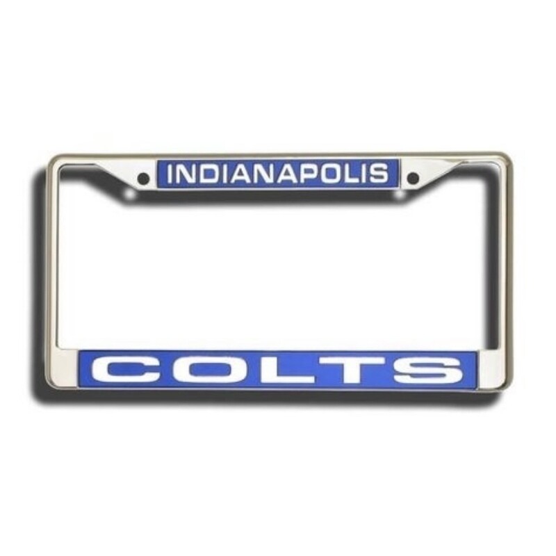 Indianapolis Colts Laser Chrome Metal License Plate Frame