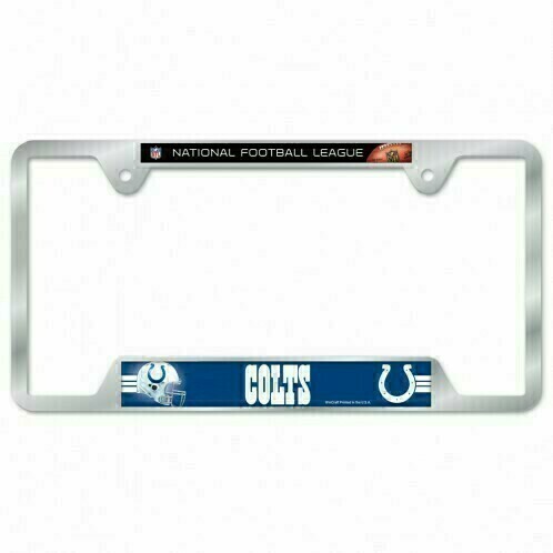 Indianapolis Colts Chrome Metal License Plate Frame