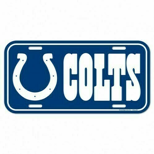 Indianapolis Colts Plastic License Plate Indianapolis Colts Plastic License Plate