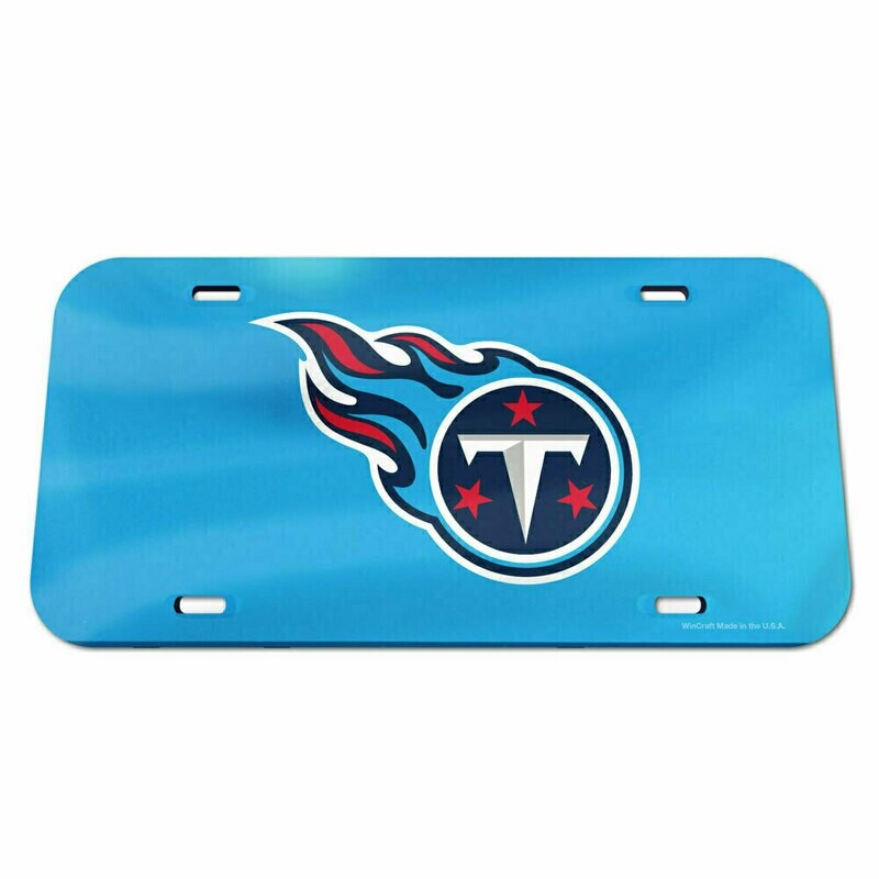 Tennessee Titans Laser Tag Blue Acrylic License Plate