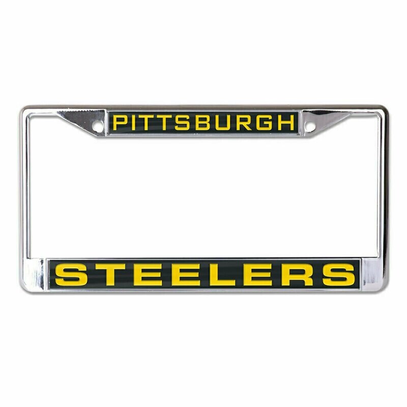 Pittsburgh Steelers Laser Chrome Metal License Plate Frame