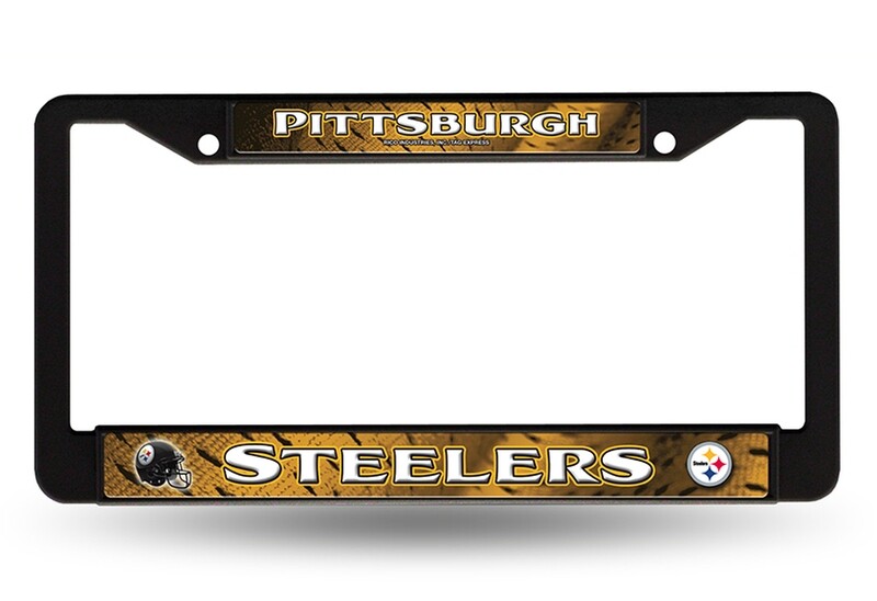 Pittsburgh Steelers Chrome Metal License Plate Frame