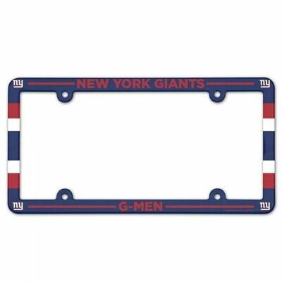 New York Giants Team Plastic License Plate Frame New York Giants Team Plastic License Plate Frame