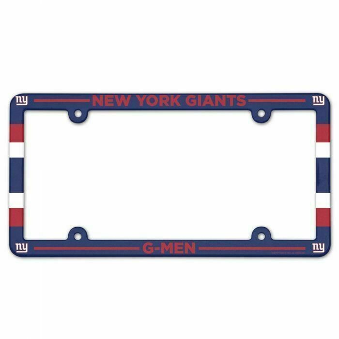 New York Giants Team Plastic License Plate Frame