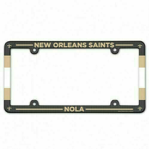 New Orleans Saints Team Plastic License Plate Frame