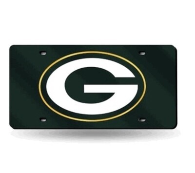 Green Bay Packers Laser Tag Green License Plate Green Bay Packers Laser Tag Green License Plate
