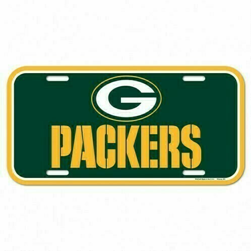 Green Bay Packers Plastic License Plate