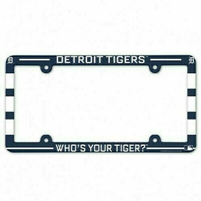 Detroit Tigers Plastic License Plate Frame Detroit Tigers Plastic License Plate Frame