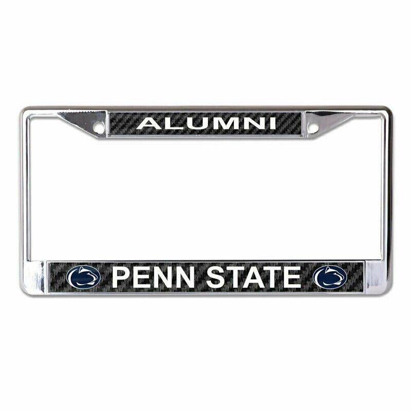 Penn State Nittany Lions Laser Chrome Metal License Plate Frame