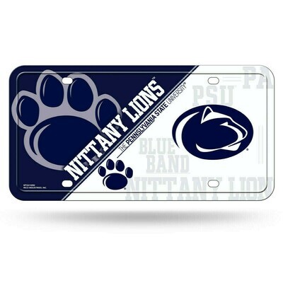 Penn State Nittany Lions Lightweight Metal License Plate