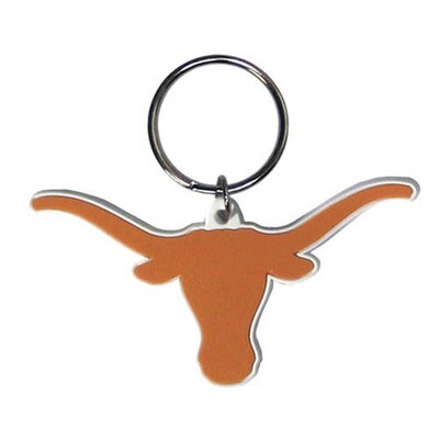 Texas Longhorns Flex Rubber Keychain Texas Longhorns Flex Rubber Keychain