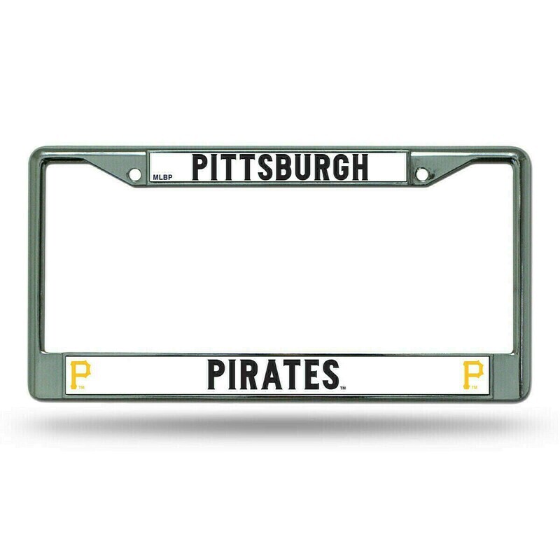 Pittsburgh Pirates Chrome Metal License Plate Frame