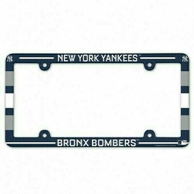 New York Yankees Team Plastic License Plate Frame New York Yankees Team Plastic License Plate Frame