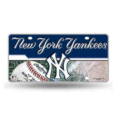 New York Yankees Lightweight Metal License Plate New York Yankees Lightweight Metal License Plate