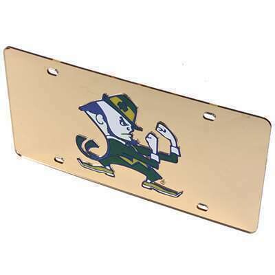 Notre Dame Fighting Irish Laser Tag Colored Acrylic License Plate
