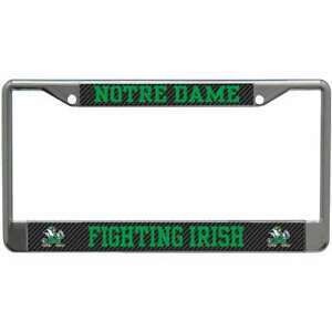 Notre Dame Fighting Irish Chrome Metal License Plate Frame