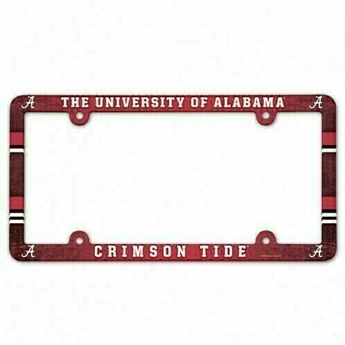 Alabama Crimson Tide Plastic License Plate Frame