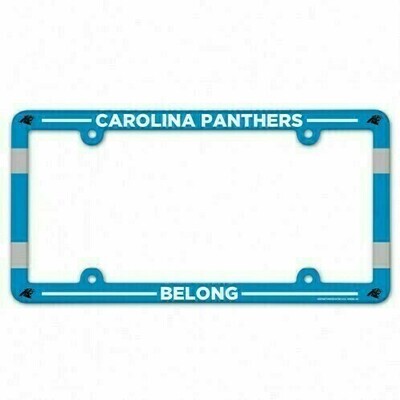 Carolina Panthers Team Plastic License Plate Frame Carolina Panthers Team Plastic License Plate Frame