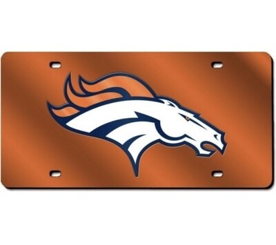 Denver Broncos Orange Laser Tag License Plate Denver Broncos Orange Laser Tag License Plate