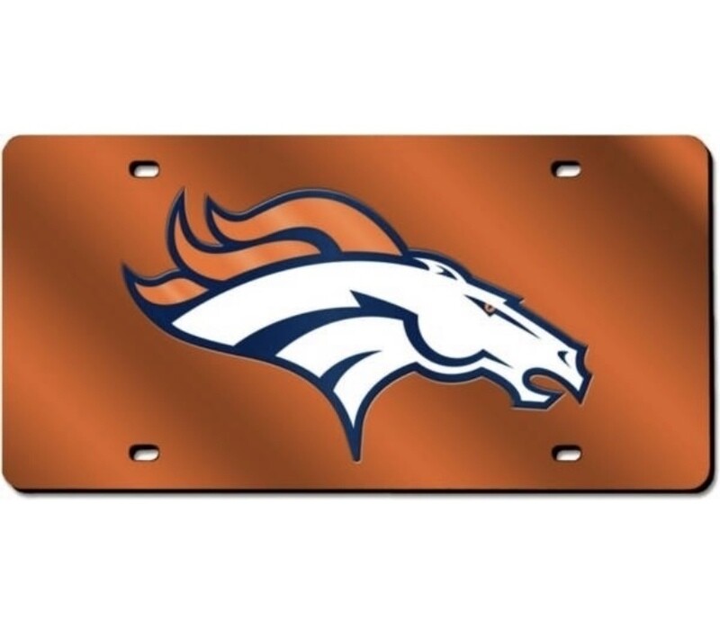 Denver Broncos Orange Laser Tag License Plate Denver Broncos Orange Laser Tag License Plate