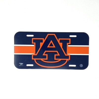 Auburn Tigers Plastic License Plate