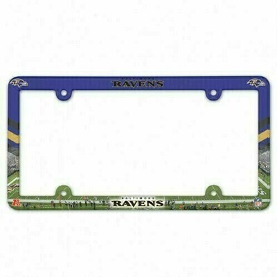 Baltimore Ravens Team Plastic License Plate Frame