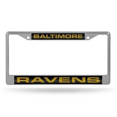 Baltimore Ravens Laser Chrome Metal License Plate Frame