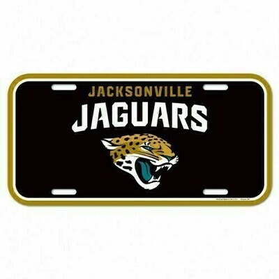 Jacksonville Jaguars Plastic License Plate
