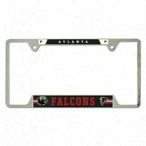 Atlanta Falcons Chrome Metal License Plate Frame Atlanta Falcons Chrome Metal License Plate Frame