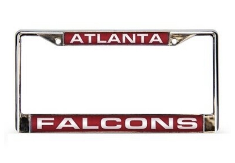 Atlanta Falcons Laser Chrome Metal License Plate Frame