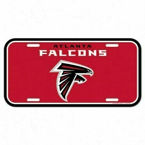 Atlanta Falcons Plastic License Plate Atlanta Falcons Plastic License Plate
