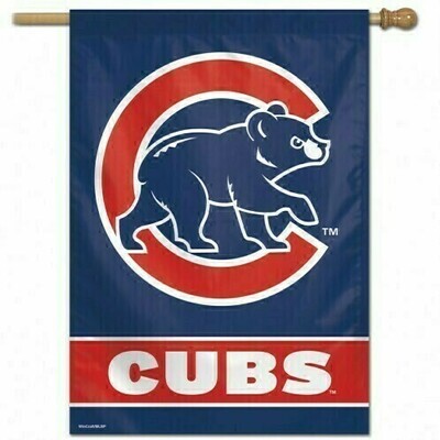 Chicago Cubs Logo 28" x 40" Vertical Flag