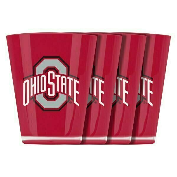 Ohio State Buckeyes 2.5 Ounce Insulated Acrylic Shot Glasses 4 Pack