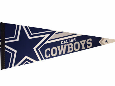 Dallas Cowboys Striped 12" x 30" Premium Pennant