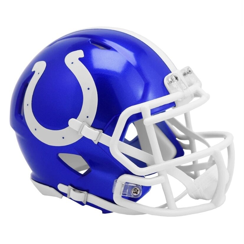 Indianapolis Colts Riddell Flash Alternate Revolution Speed Mini Helmet