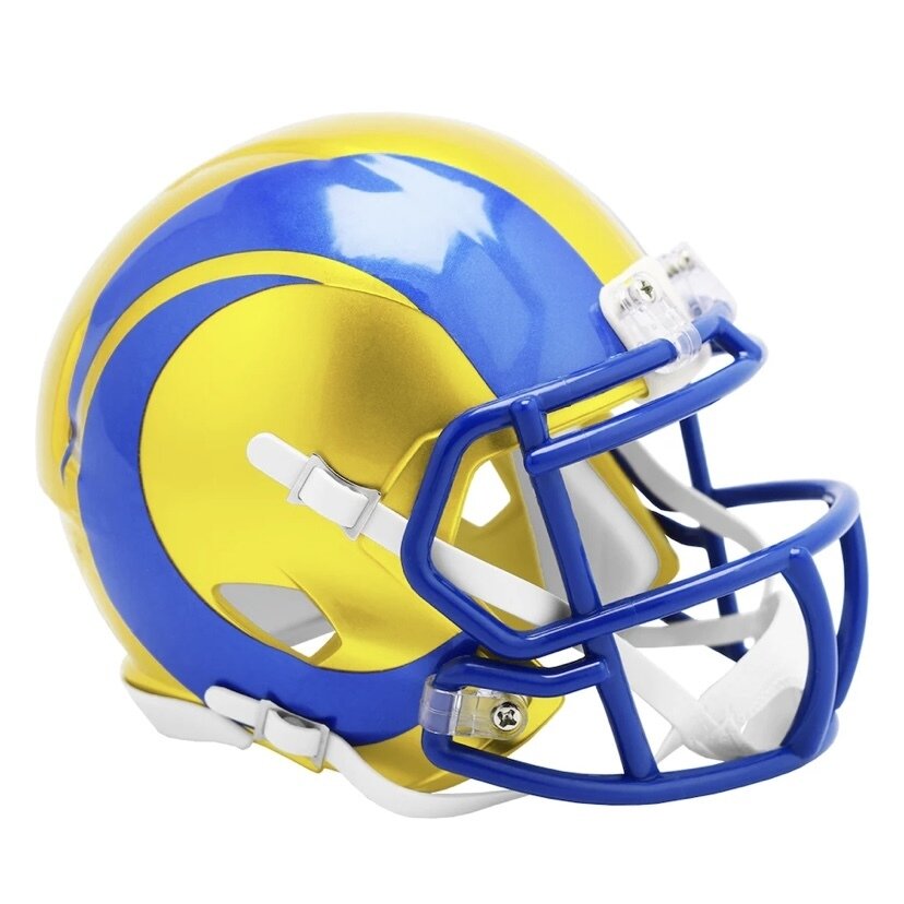 Los Angeles Rams Riddell Flash Alternate Revolution Speed Mini Football Helmet