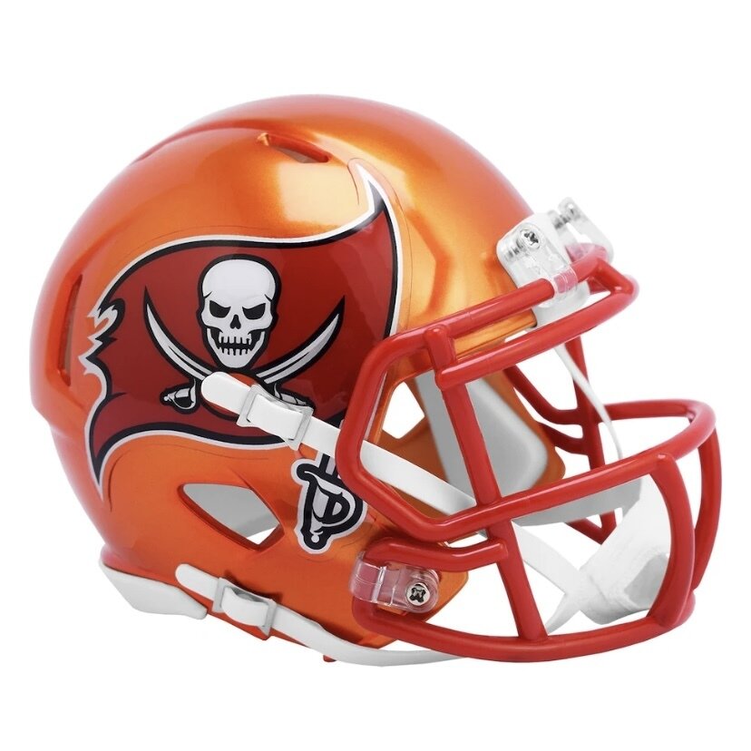Tampa Bay Buccaneers Riddell Flash Alternate Revolution Speed Mini Football Helmet