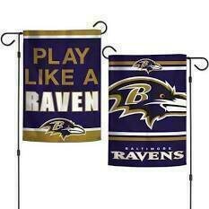 Baltimore Ravens 12.5" x 18" Garden Flag 2-Sided
