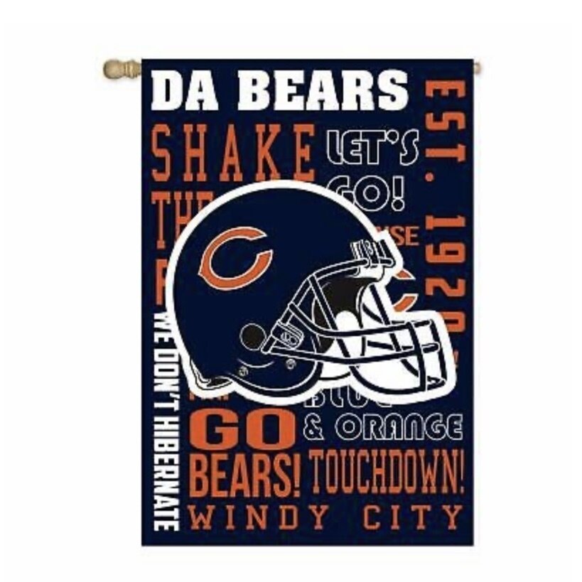 Chicago Bears 12.5" x 18" Decorative Team Flag