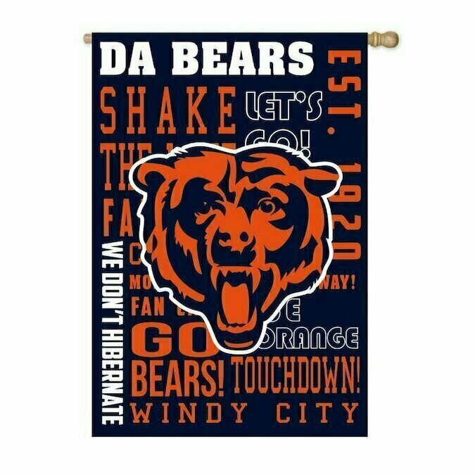 Chicago Bears 29" x 43" Decorative Team Flag