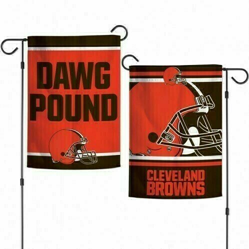 Cleveland Browns Dawg Pound 12.5" x 18" Premium 2-Sided Garden Flag