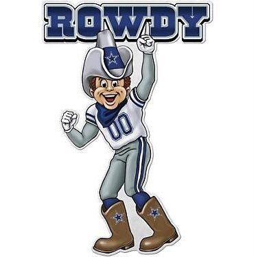 Dallas Cowboys Rowdy Mascot Pennant