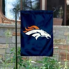 Denver Broncos 10.5" x 15" Party Animal Garden Flag