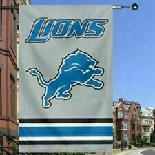 Detroit Lions 28" x 44" Vertical Embroidered 2 Sided Flag