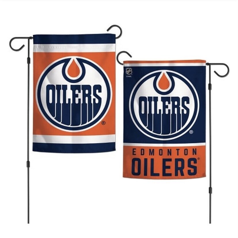 Edmonton Oilers 12.5" x 18" Premium 2-Sided Garden Flag